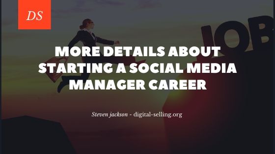 Social media manager career