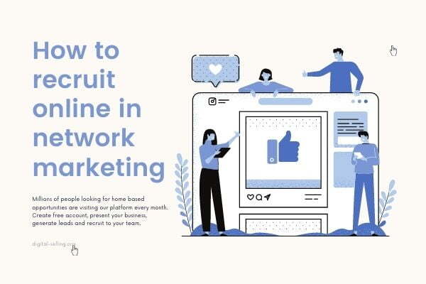 How to recruit online in Network marketing