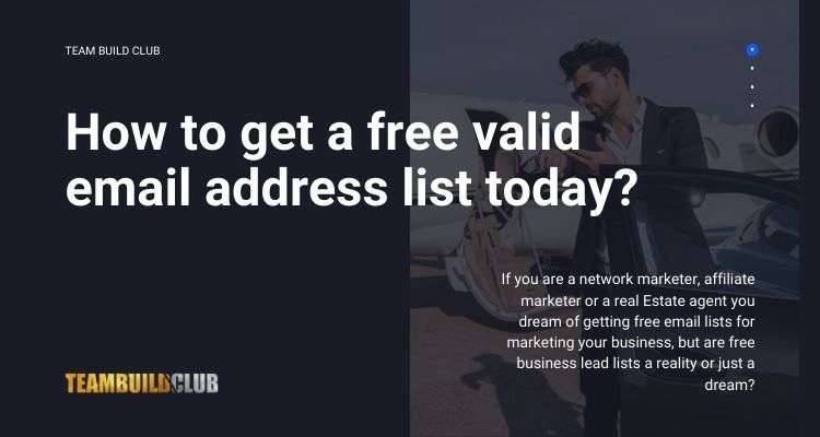 FREE valid email address list