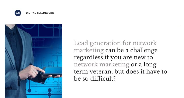 Lead generation for network marketing