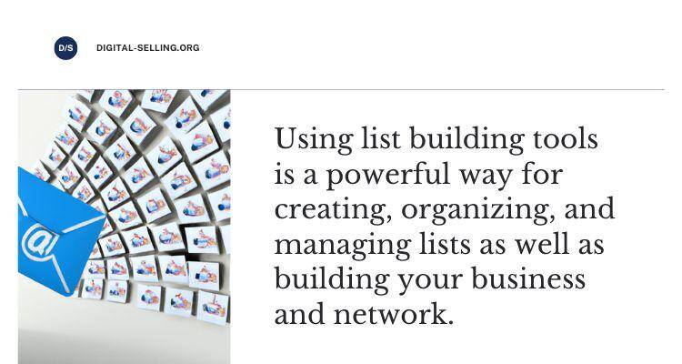 List building tools