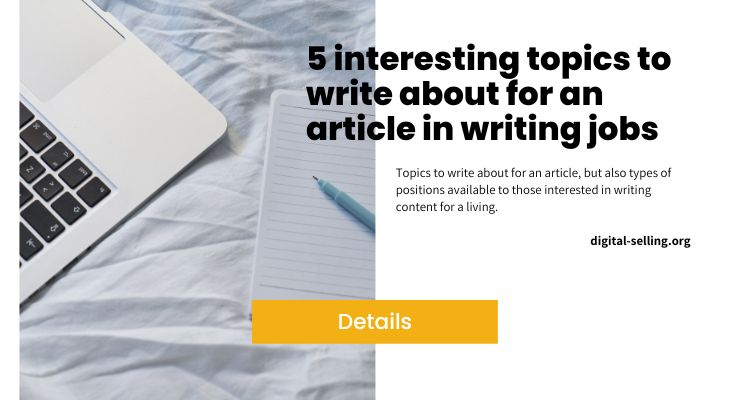 Topics to write about for an article