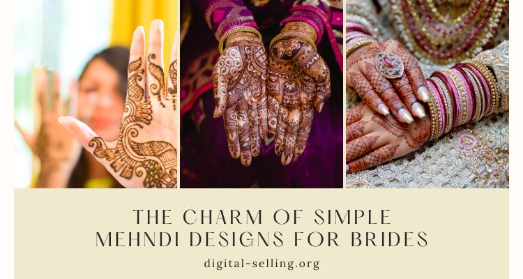 Simple mehndi designs for brides