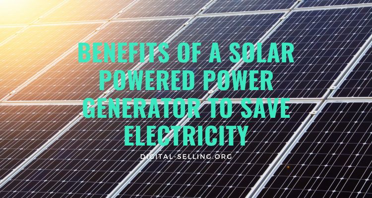 Solar powered power generator