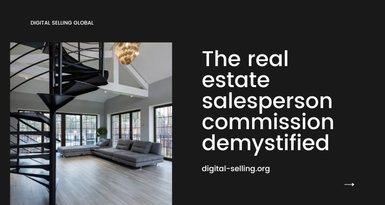 Real estate salesperson commission