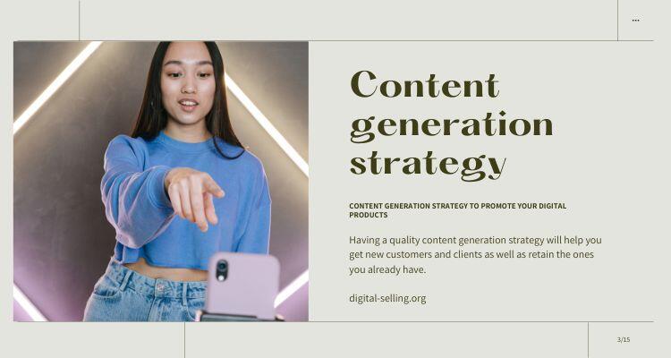 Content generation strategy