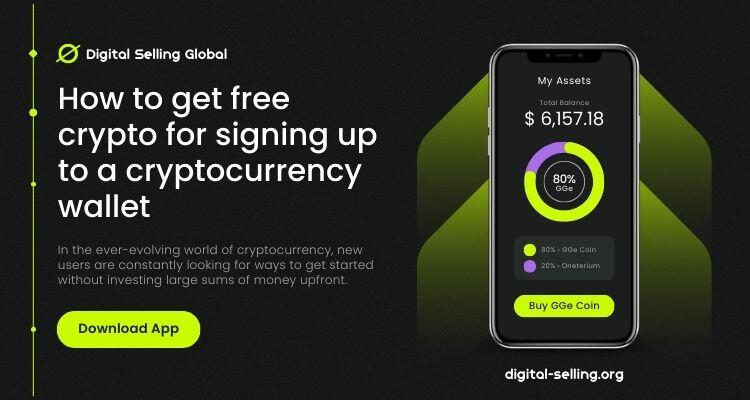 Get free crypto for signing up